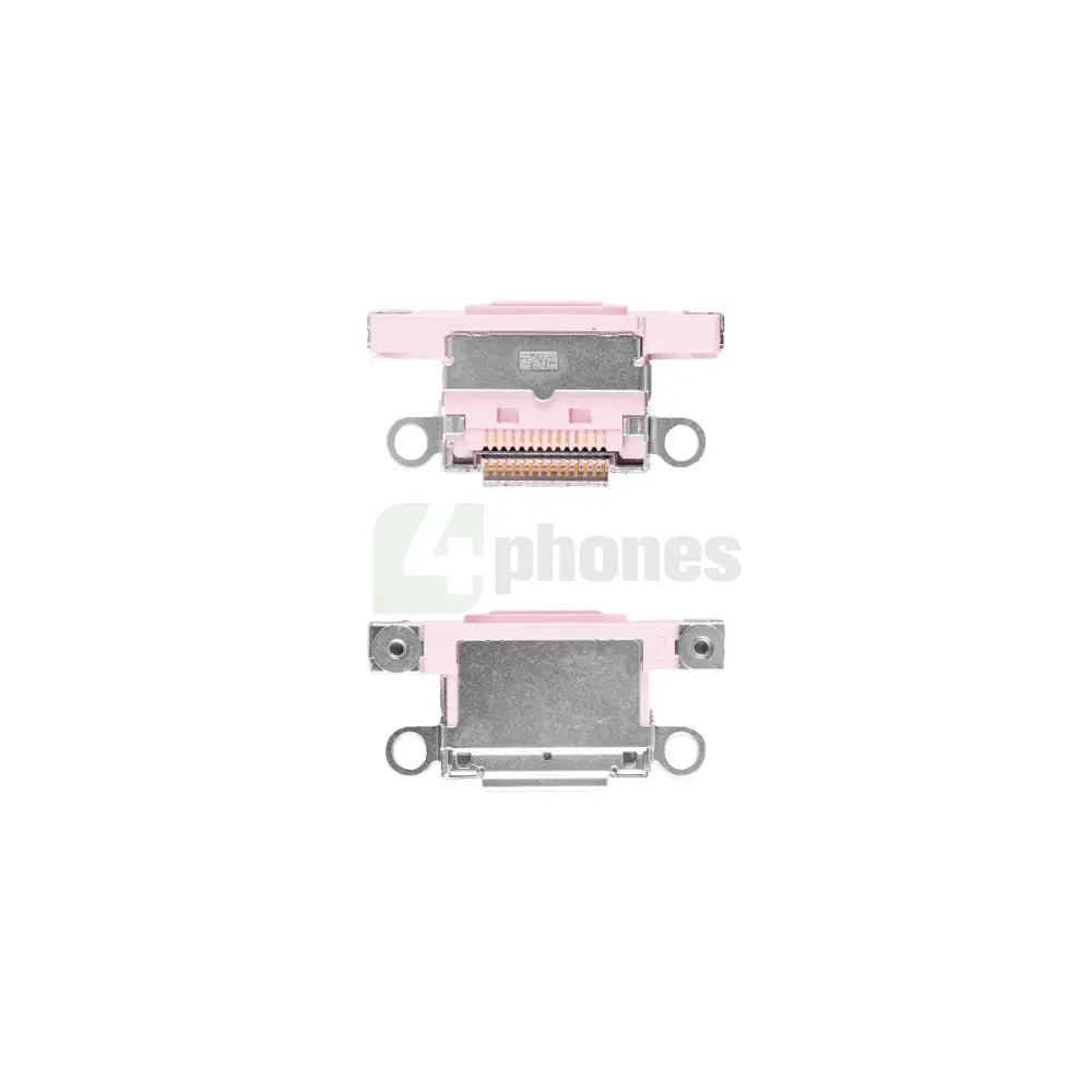 For Apple iPhone 15, 15 Plus System Charging Port Pink