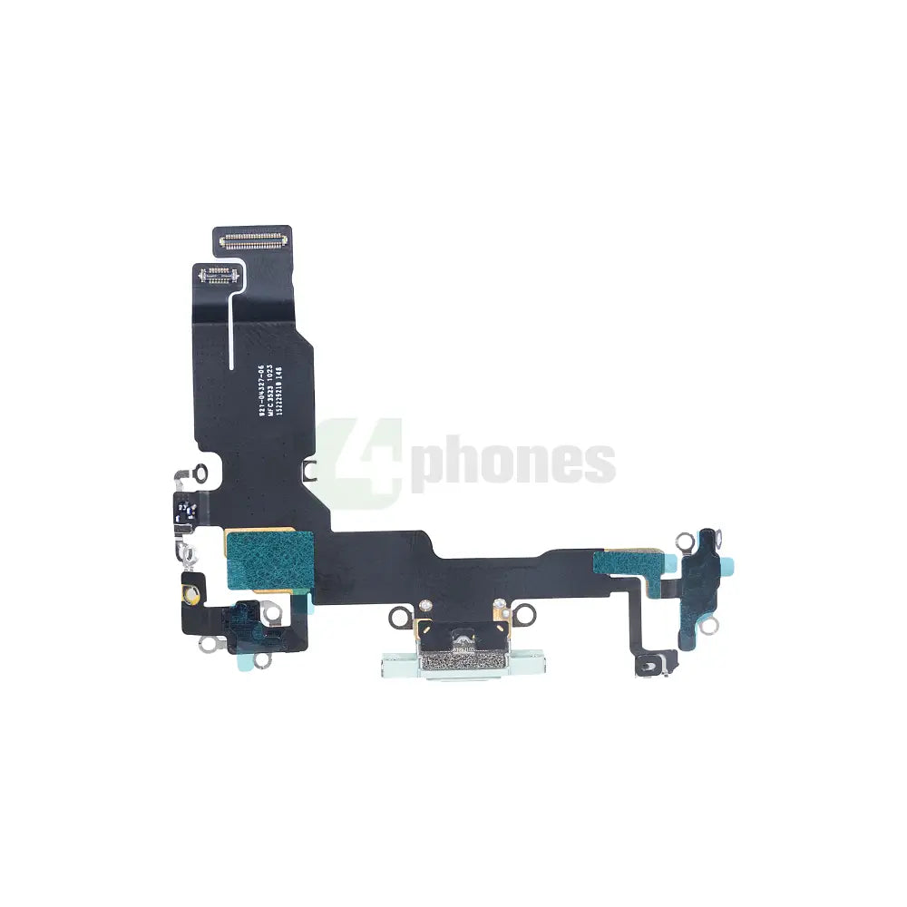 For Apple iPhone 15 System Charging Flex Green Pulled