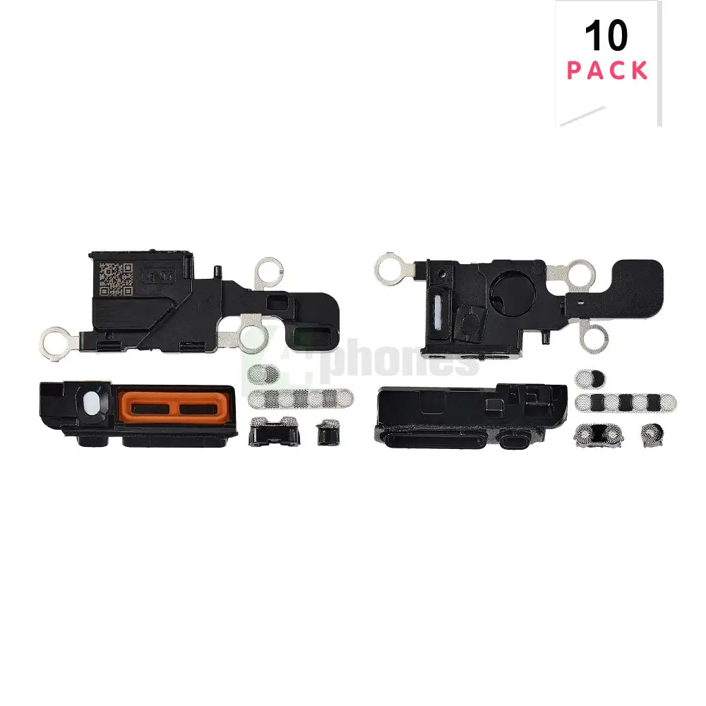 For Apple iPhone 16 Loudspeaker And Microphone Mesh Set White Compatible (10pcs)