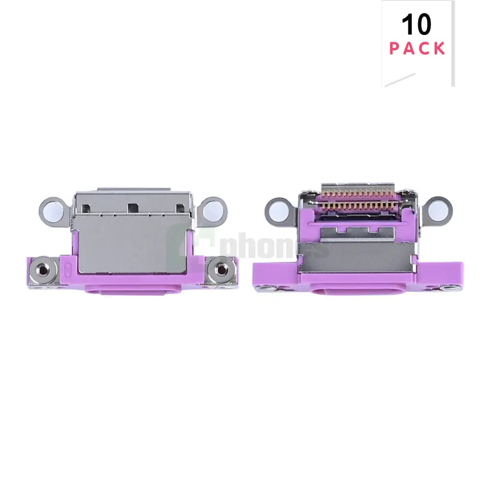 For Apple iPhone 16, 16 Plus System Charging Port Pink (10pcs)