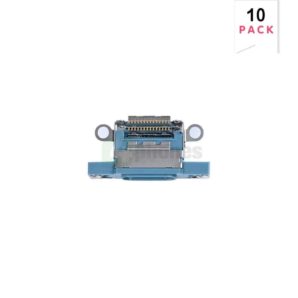 For Apple iPhone 16, 16 Plus System Charging Port Teal (10pcs)