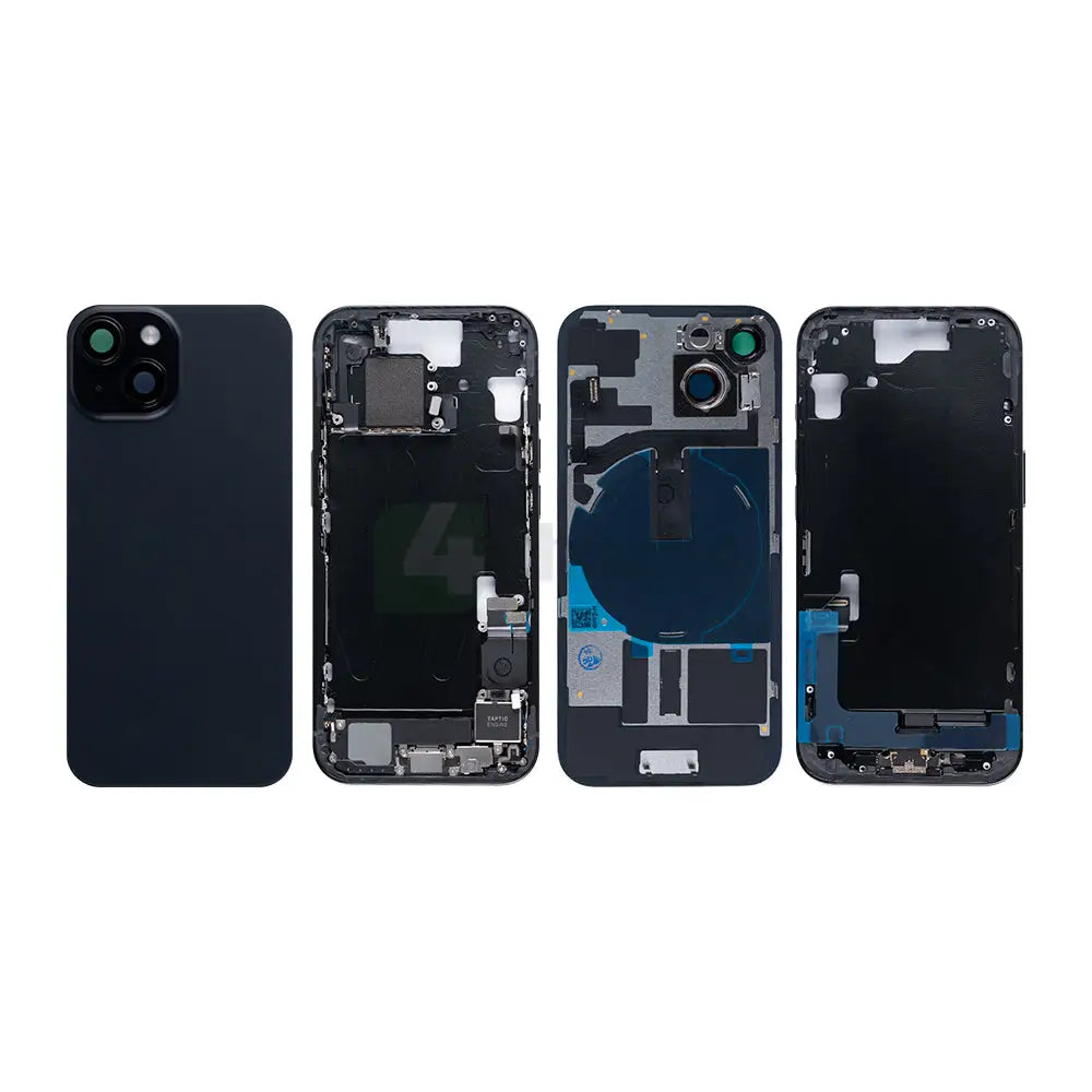 For iPhone 15 Complete Housing Incl. All Small Parts And Back Camera Black