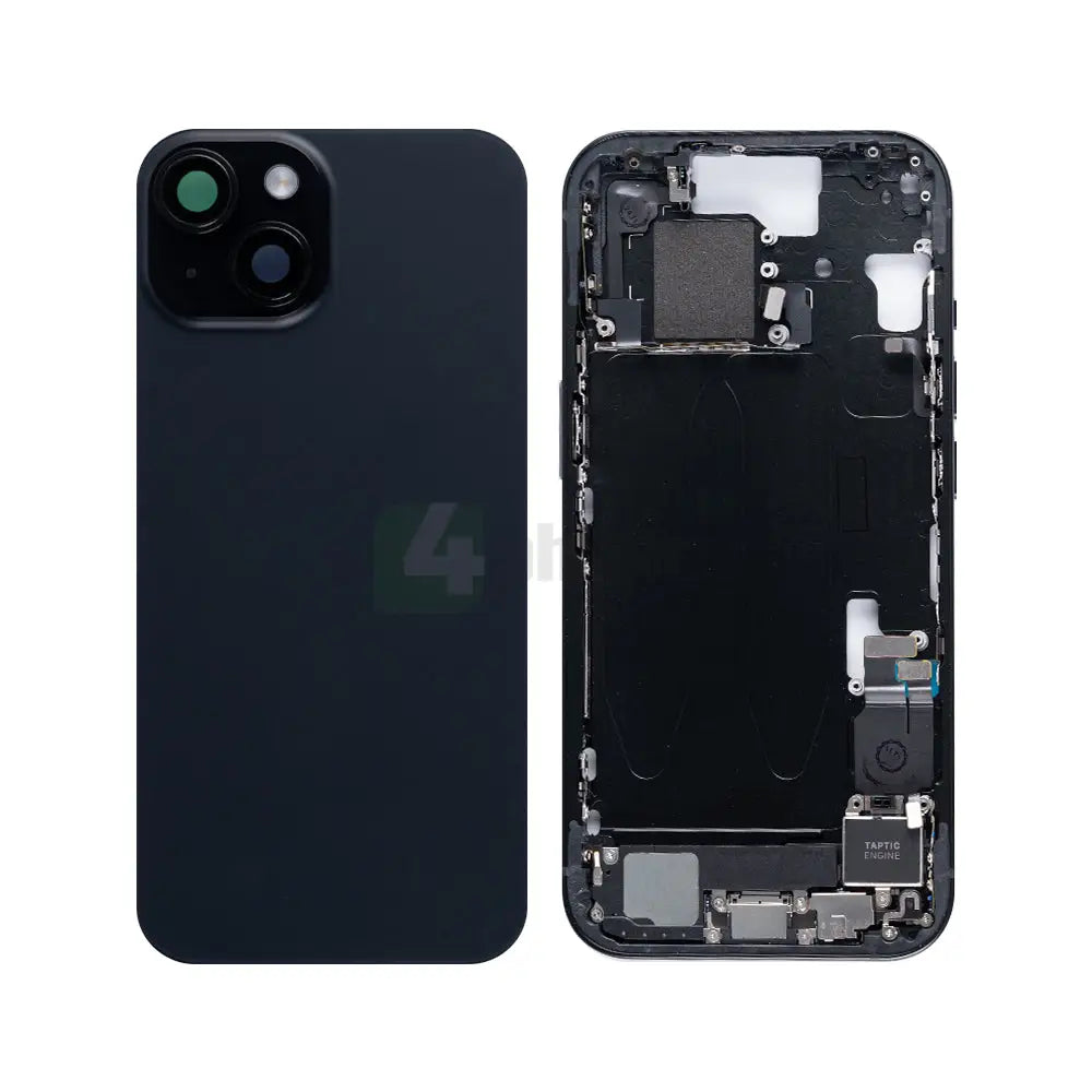 For iPhone 15 Complete Housing Incl. All Small Parts And Back Camera Black