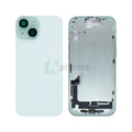 For iPhone 15 Complete Housing Incl. All Small Parts And Back Camera Green