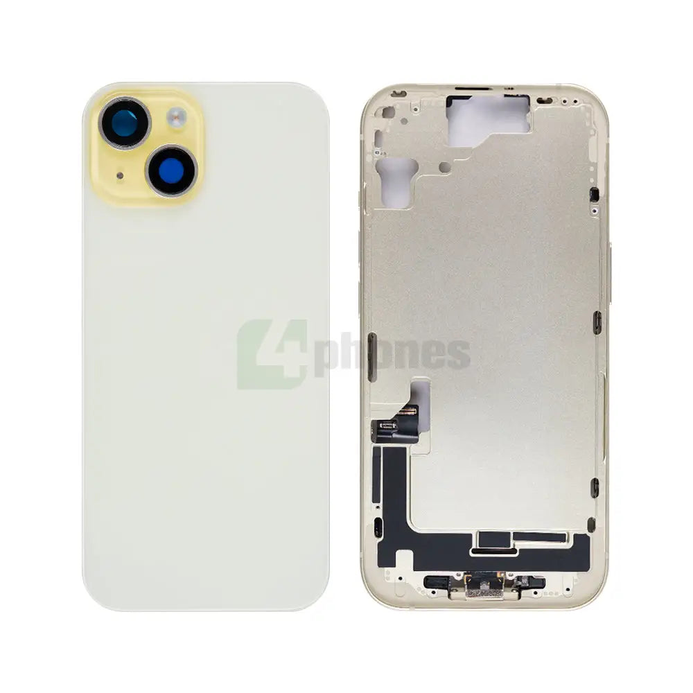 For iPhone 15 Complete Housing Incl. All Small Parts97,9ç And Back Camera Yellow