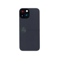 For iPhone 15 Extra Glass With Enlarged Camera Frame Black Compatible