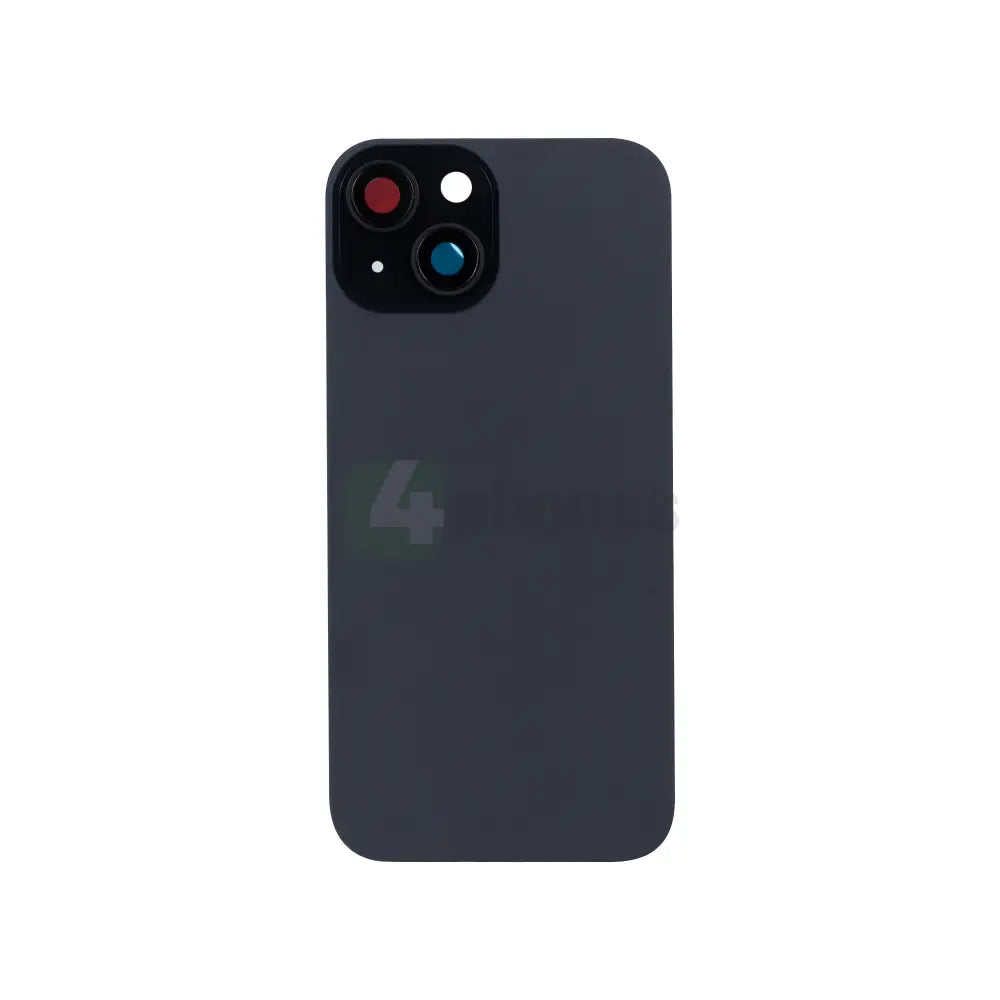 For iPhone 15 Extra Glass With Enlarged Camera Frame Black Compatible