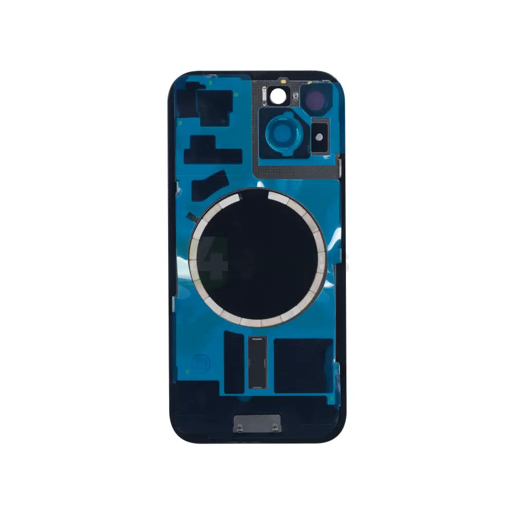 For iPhone 15 Extra Glass With Enlarged Camera Frame Black Compatible