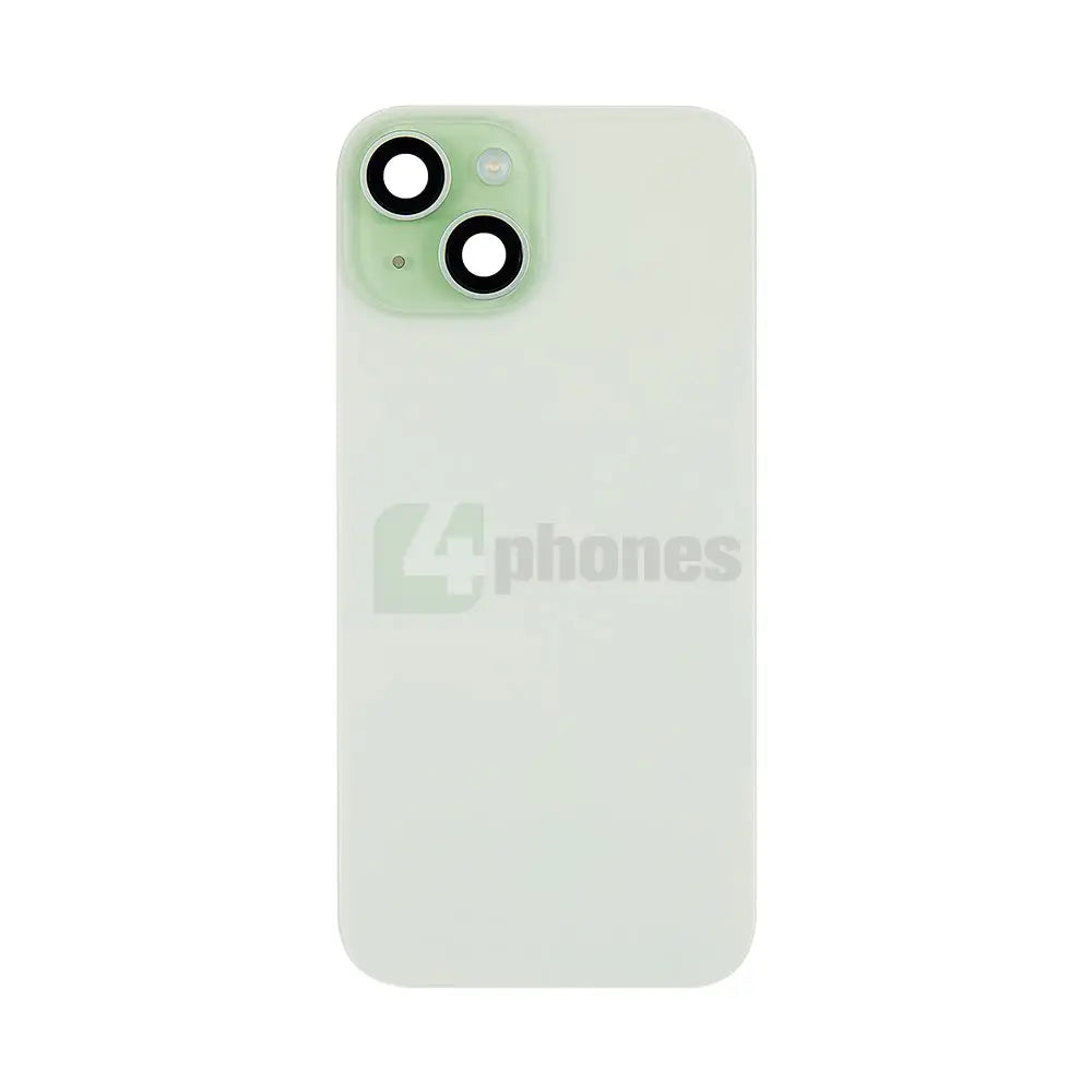 For iPhone 15 Extra Glass With Enlarged Camera Frame Green Compatible