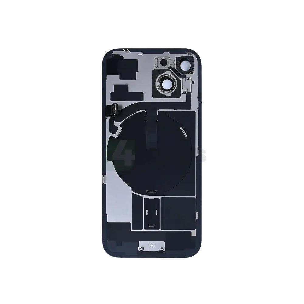 For iPhone 15 Extra Glass With NFC, Enlarged Camera Frame Blue Pulled
