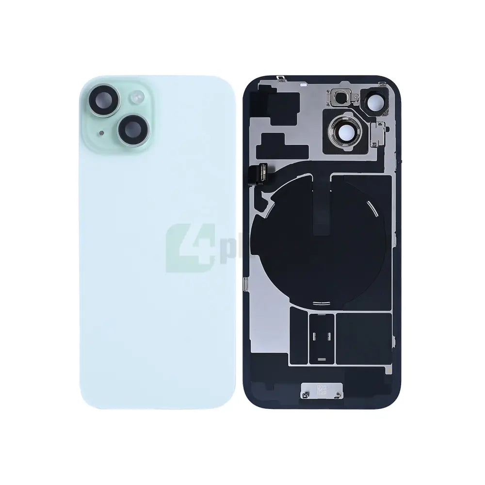For iPhone 15 Extra Glass With NFC, Enlarged Camera Frame Green