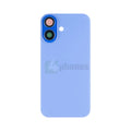 For iPhone 16 Extra Glass Without NFC, Enlarged Camera Frame Ultramarine