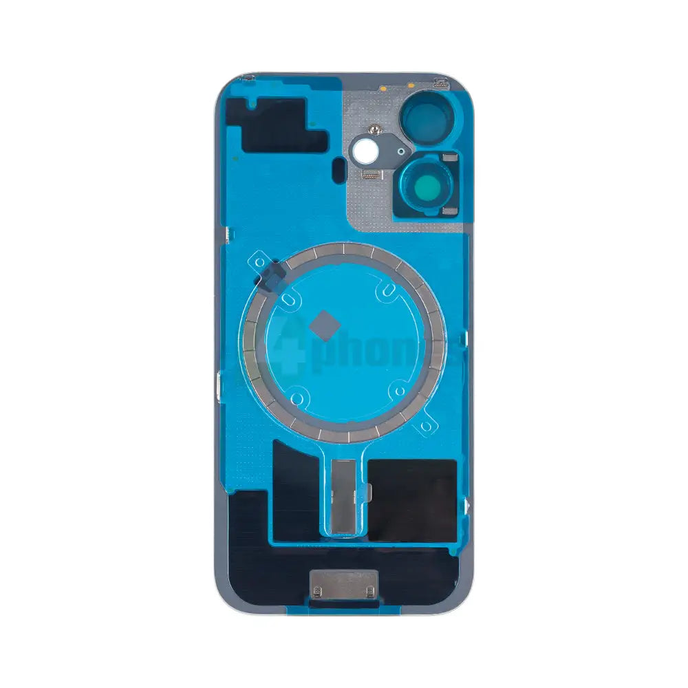 For iPhone 16 Extra Glass Without NFC, Enlarged Camera Frame White