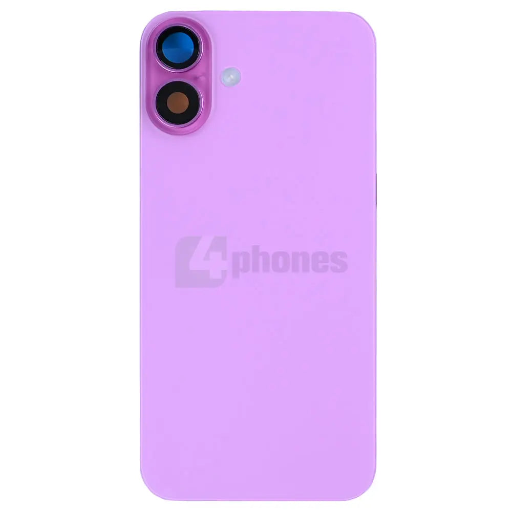 For iPhone 16 Plus Complete Housing Incl. All Small Parts Without Battery And Back Camera Pink