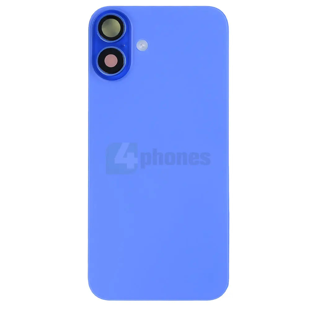 For iPhone 16 Plus Complete Housing Incl. All Small Parts Without Battery And Back Camera Ultramarine