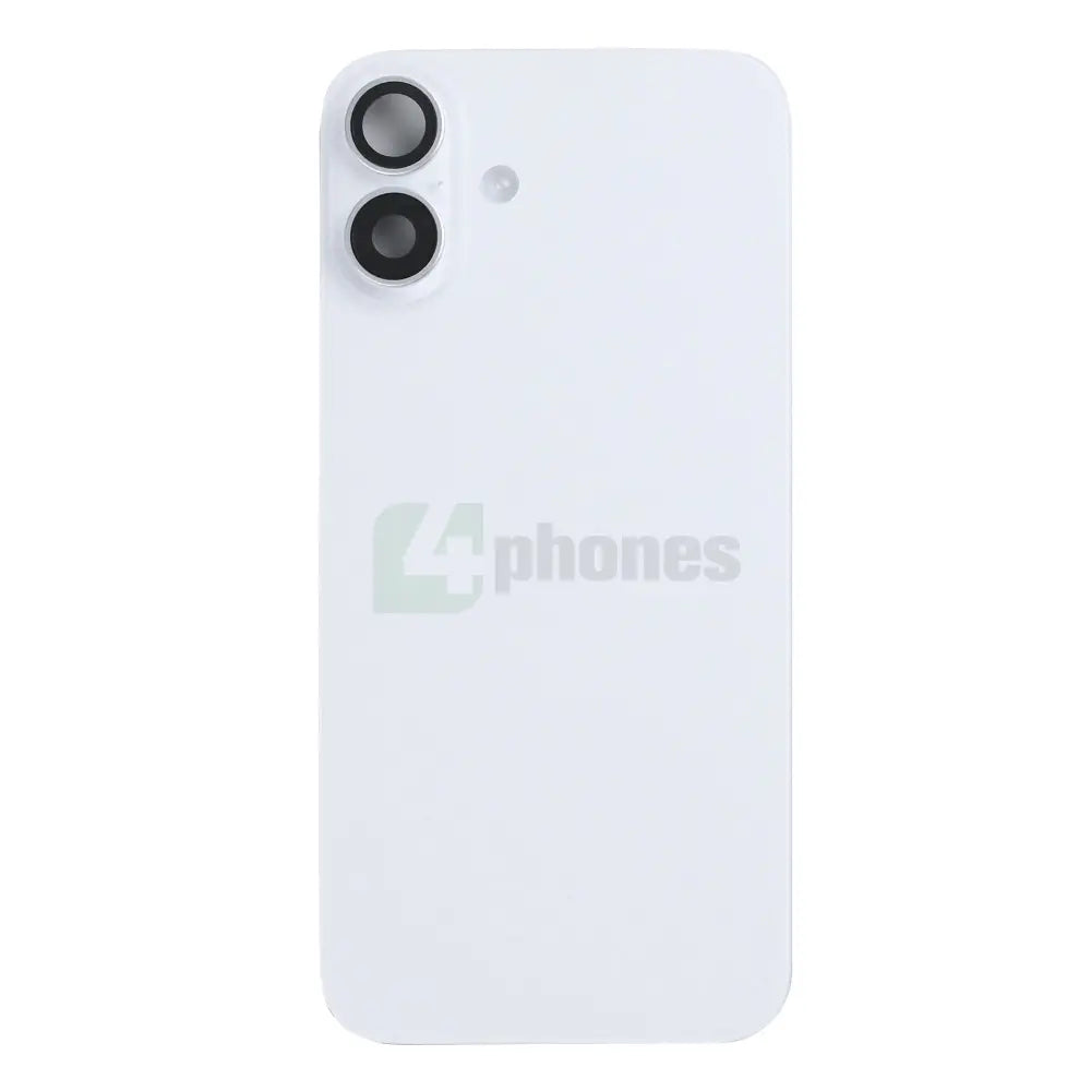 For iPhone 16 Plus Extra Glass With NFC, Enlarged Camera Frame White Pulled