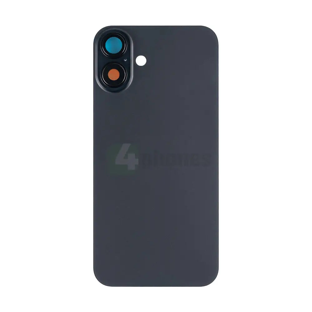 For iPhone 16 Plus Extra Glass Without NFC, Enlarged Camera Frame Black