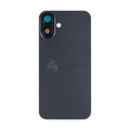 For iPhone 16 Plus Extra Glass Without NFC, Enlarged Camera Frame Black