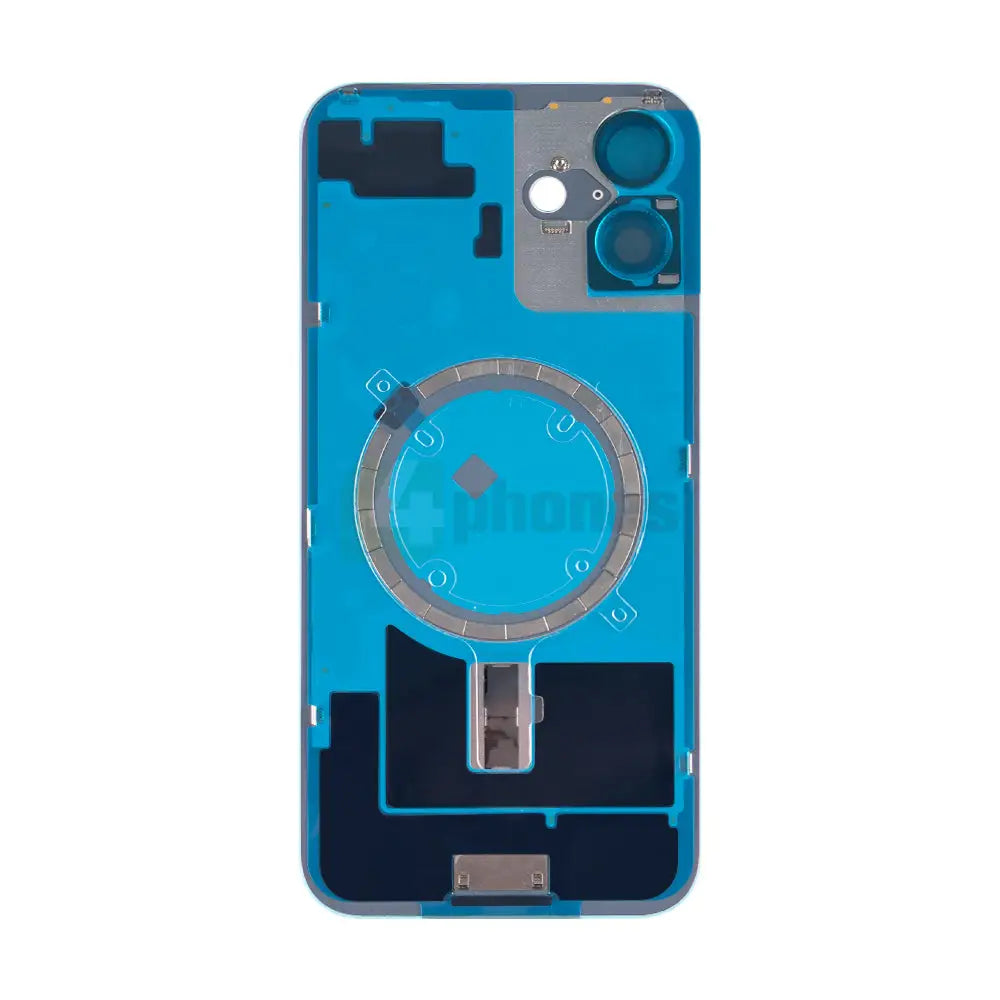 For iPhone 16 Plus Extra Glass Without NFC, Enlarged Camera Frame Teal