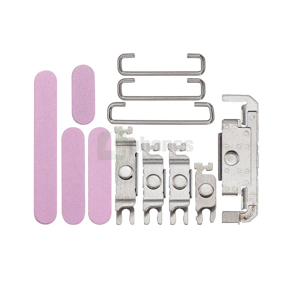 For iPhone 16, 16 Plus Side Button Set (4 Pcs) Pink