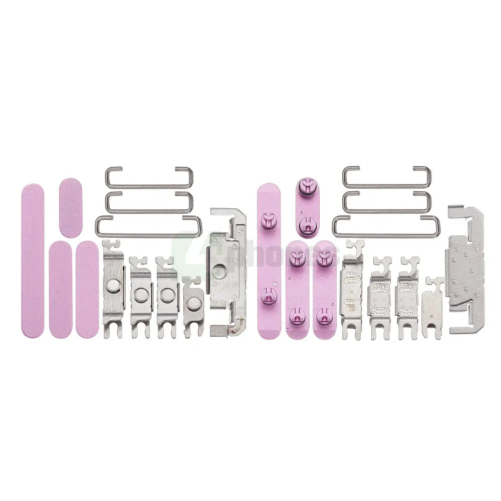 For iPhone 16, 16 Plus Side Button Set (4 Pcs) Pink