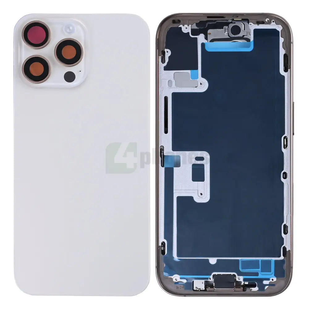 For iPhone 16 Pro Complete Housing Incl. All Small Parts Without Battery And Back Camera Desert Titanium