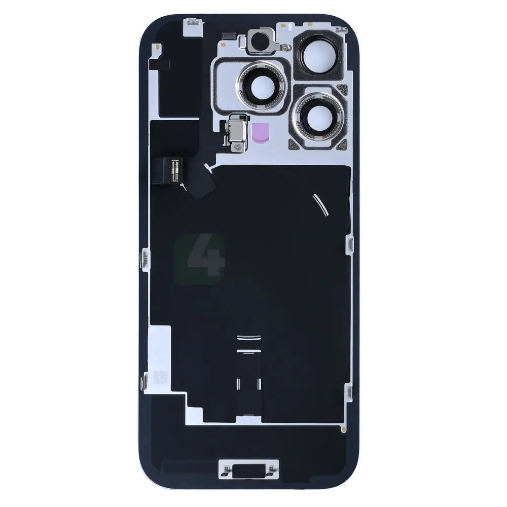 For iPhone 16 Pro Extra Glass With NFC, Enlarged Camera Frame Black Titanium Pulled