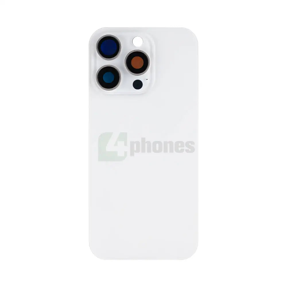 For iPhone 16 Pro Extra Glass Without NFC, Enlarged Camera Frame White Titanium