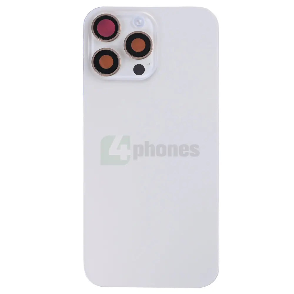 For iPhone 16 Pro Max Complete Housing Incl. All Small Parts Without Battery And Back Camera Desert Titanium
