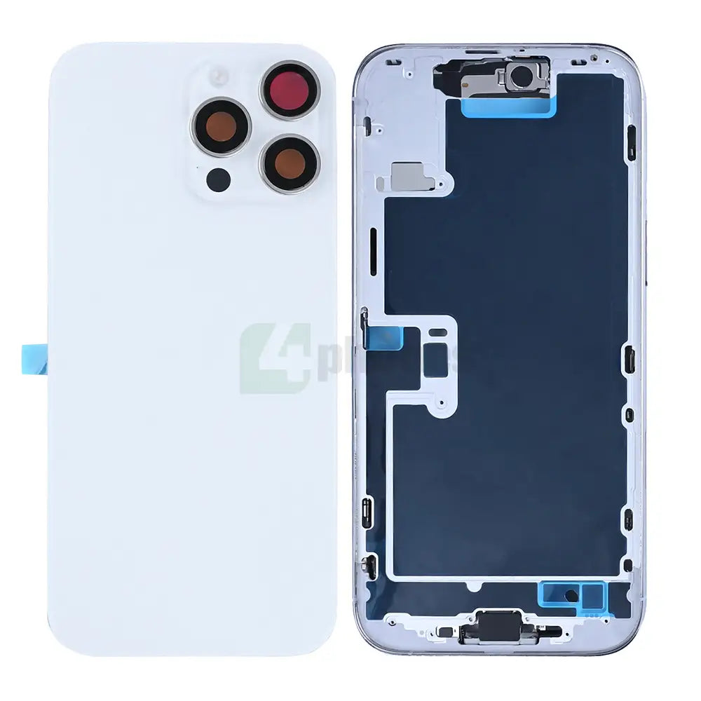 For iPhone 16 Pro Max Complete Housing Incl. All Small Parts And Back Camera White Titanium