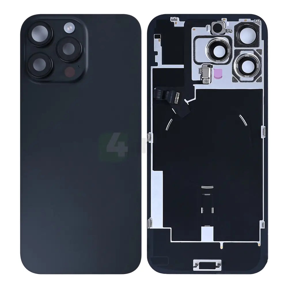 For iPhone 16 Pro Max Extra Glass With NFC, Enlarged Camera Frame Black Titanium
