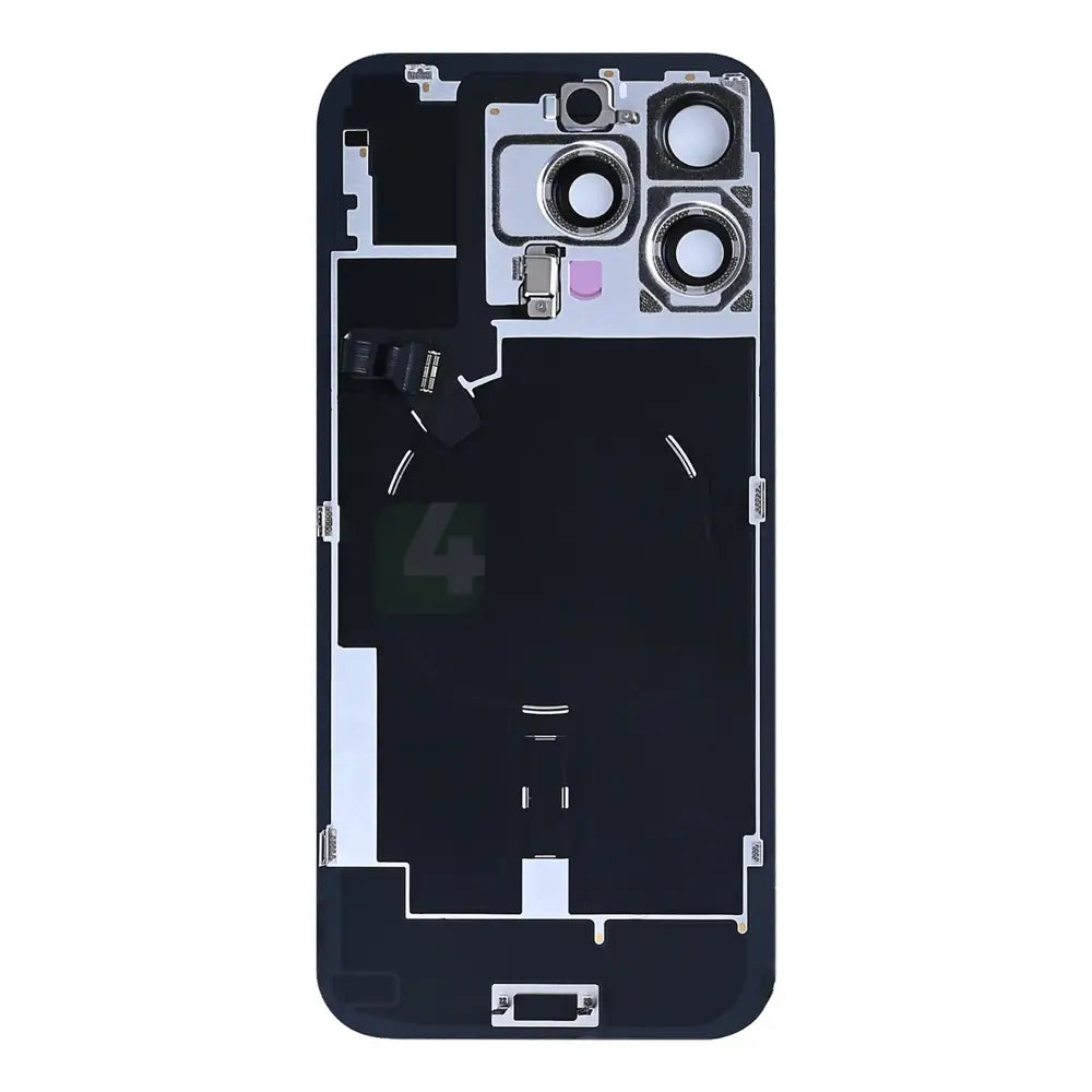 For iPhone 16 Pro Max Extra Glass With NFC, Enlarged Camera Frame Black Titanium