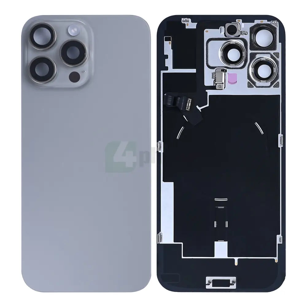 For iPhone 16 Pro Max Extra Glass With NFC, Enlarged Camera Frame Natural Titanium