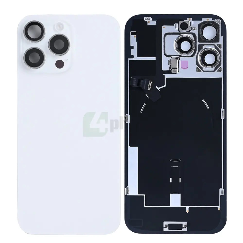 For iPhone 16 Pro Max Extra Glass With NFC, Enlarged Camera Frame White Titanium