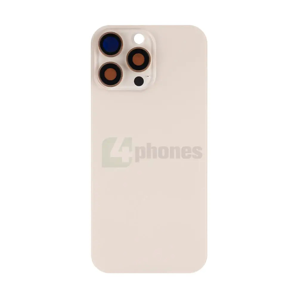 For iPhone 16 Pro Max Extra Glass Without NFC, Enlarged Camera Frame Desert Titanium
