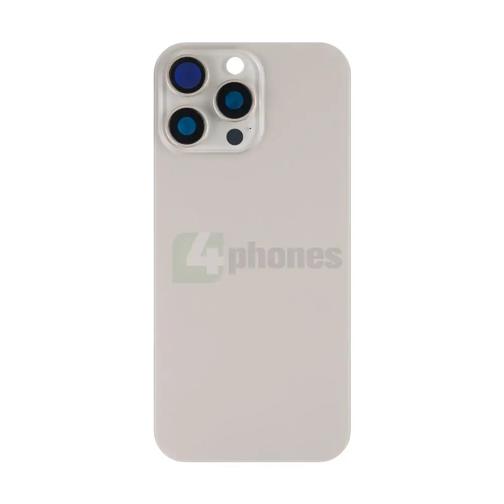 For iPhone 16 Pro Max Extra Glass Without NFC, Enlarged Camera Frame Natural Titanium