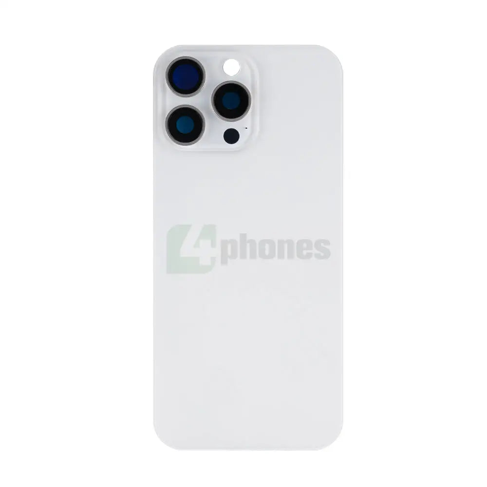 For iPhone 16 Pro Max Extra Glass Enlarged Camera Frame White Titanium