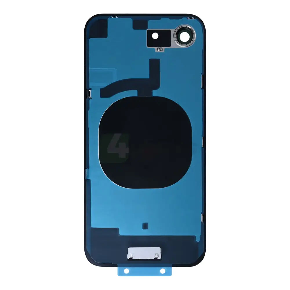 For iPhone 16e Extra Glass Without NFC, Enlarged Camera Frame Black