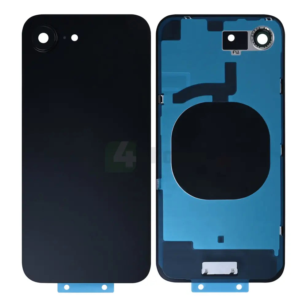 For iPhone 16e Extra Glass Without NFC, Enlarged Camera Frame Black
