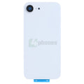 For iPhone 16e Extra Glass Without NFC, Enlarged Camera Frame White