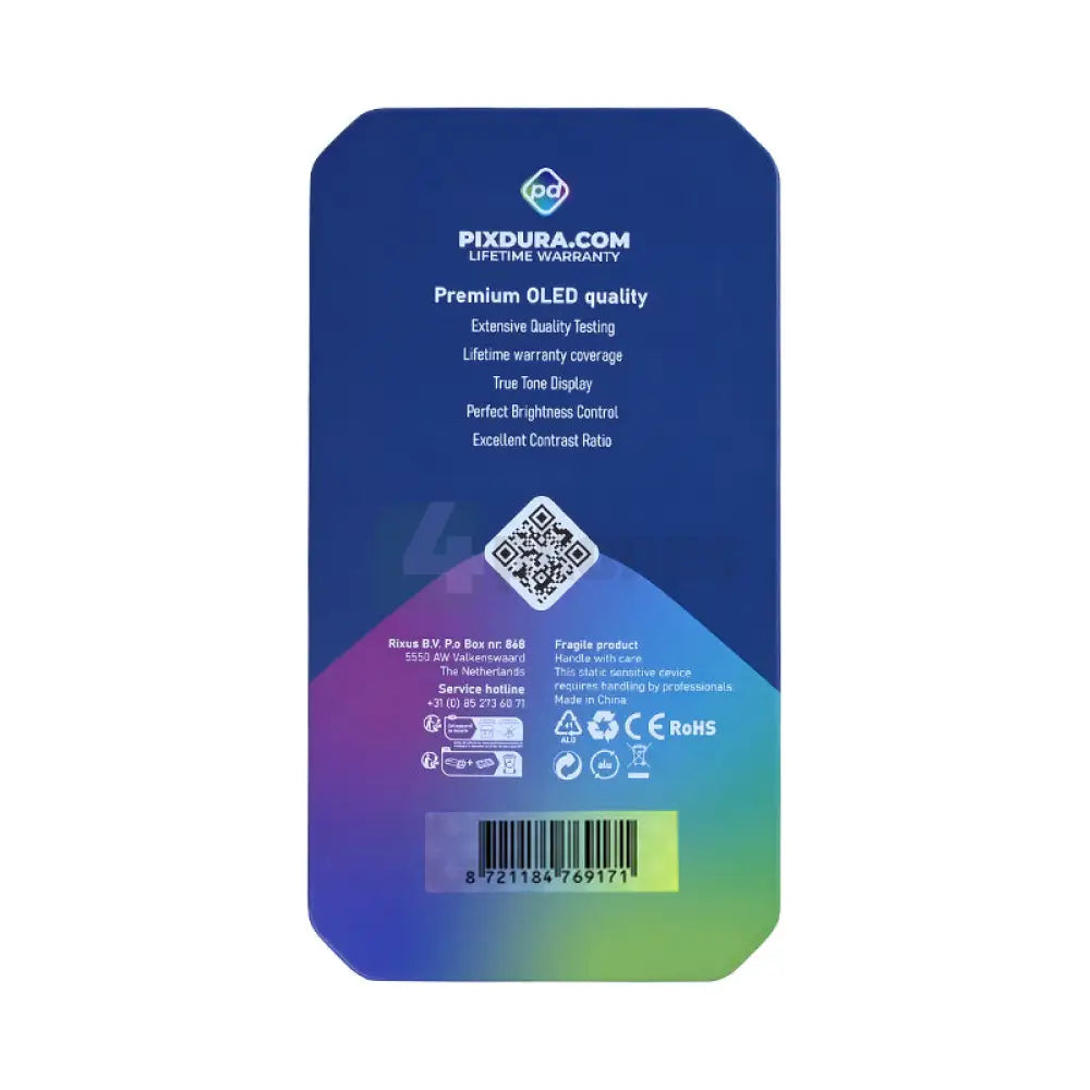 PIXDURA For iPhone 15 Display And Digitizer Soft-OLED Premium (IC Removable)